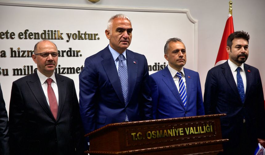 Kültür ve Turizm Bakanı Ersoy, Osmaniye'de konuştu: