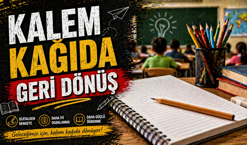 Okullarda Dijital Dönüş Tersine Kalem Kağıda Geri Dönüş