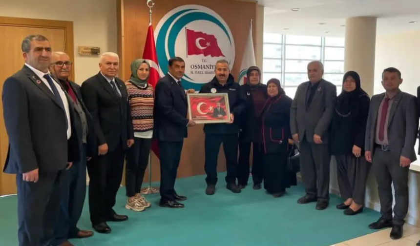 Osmaniye’de Gazilerden Nezaket Ziyareti