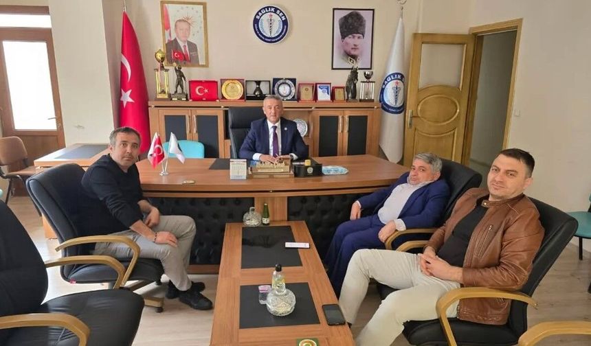 Sağlık-Sen Osmaniye Şubesi’ne Tebrik Ziyareti