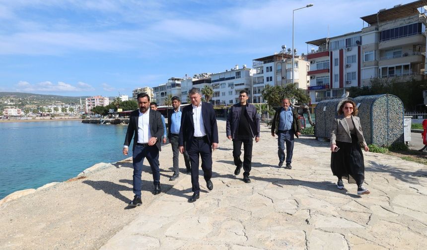 Silifke'de sahil düzenleme çalışmaları sürüyor