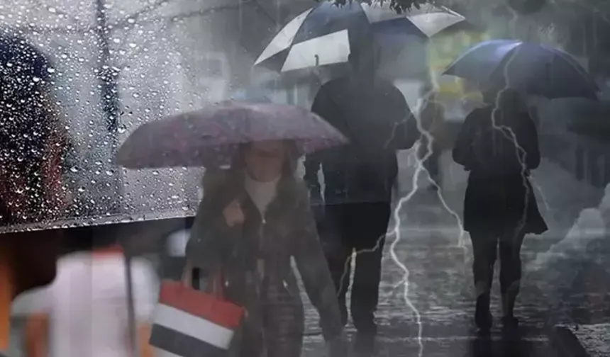 Meteoroloji Alarm Verdi 35 İlde Yağış ve Fırtına Uyarısı