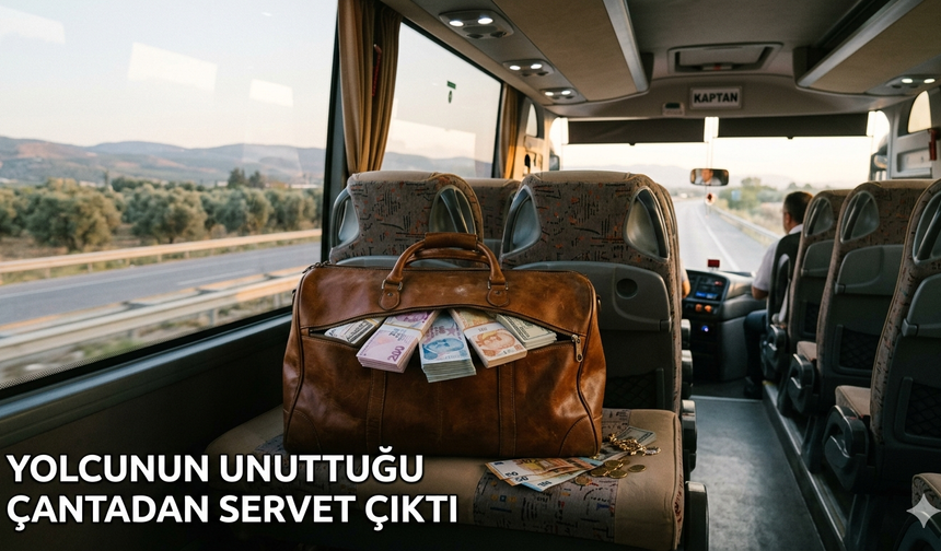 Yolcunun Unuttuğu Çantadan Servet Çıktı
