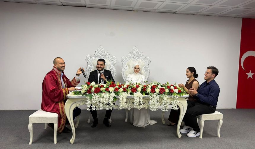 Kağan ve Melek’in Nikahını Başkan Uyutmaz Kıydı