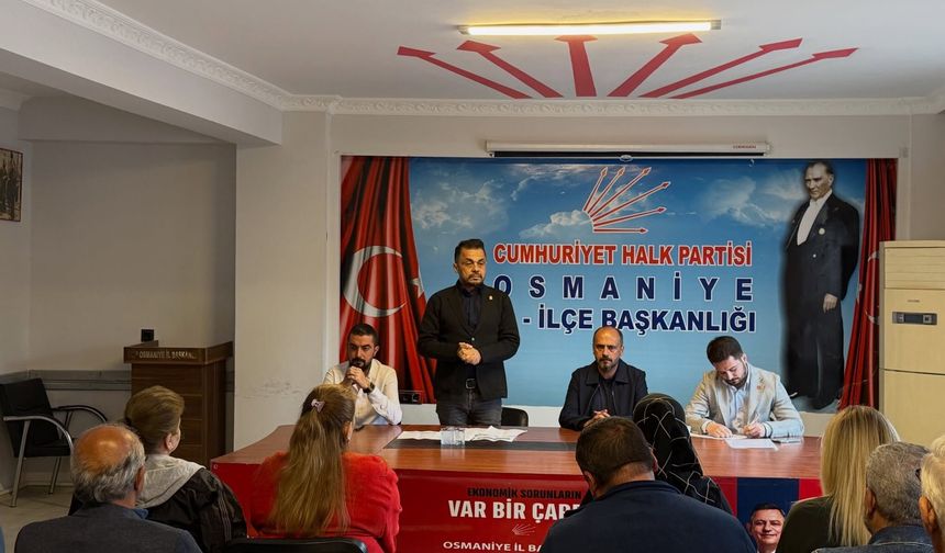 CHP Osmaniye’de Saha Çalışmaları İçin Yeni Planlama