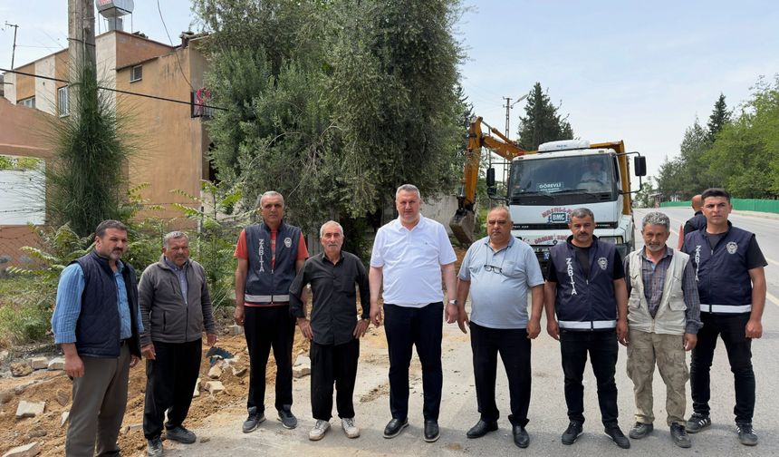 Düziçi’de Recep Tayyip Erdoğan Bulvarı Yenileniyor