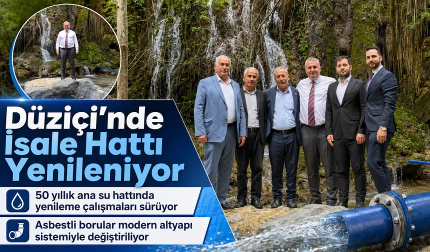 Düziçi’nde İsale Hattı Yenileniyor