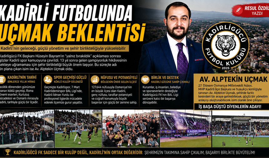 Kadirli Futbolunda Uçmak Beklentisi