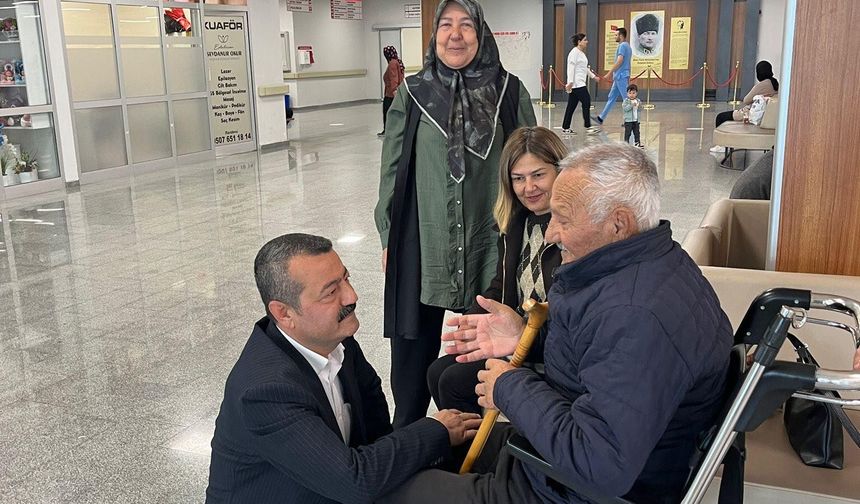 Osmaniye’de Ökkeş Aksoy’dan Hastane Ziyareti