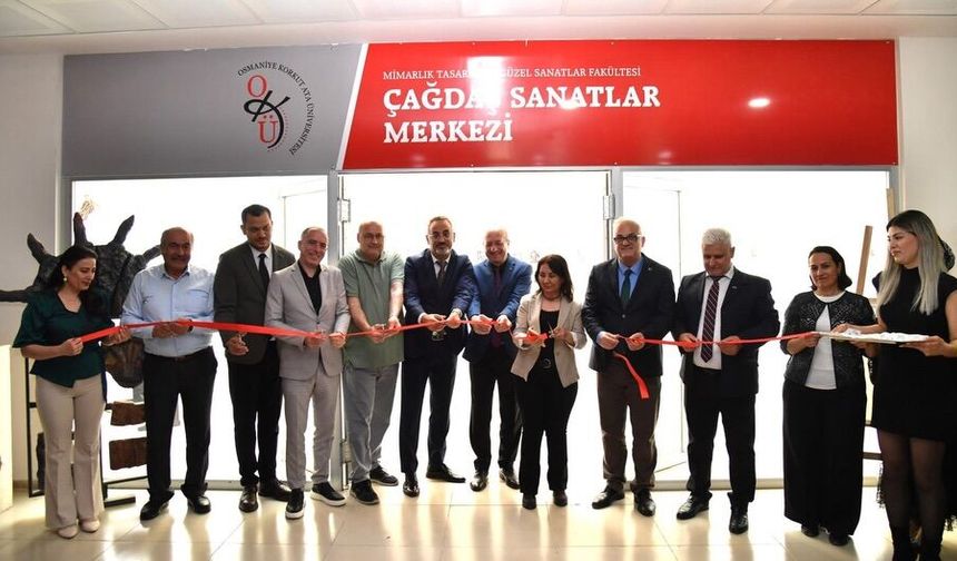 Osmaniye Korkut Ata Üniversitesi’nde Sanat Sergisi Açıldı