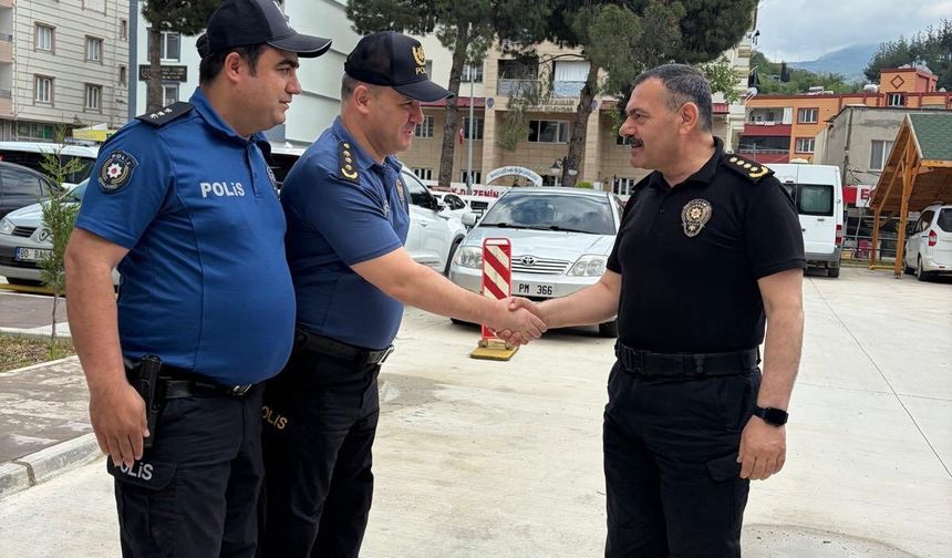 Bahçe İlçe Emniyet Müdürlüğü’nde Görev Değişimi Sonrası İlk Ziyaret