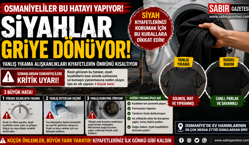 Osmaniyeliler Bu Hatayı Yapıyor! Siyahlar Griye Dönüyor