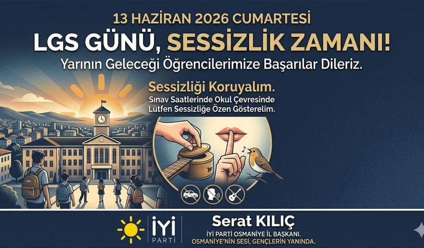 Serat Kılıç’tan  LGS Öncesi Öğrencilere Moral Veren Mesaj