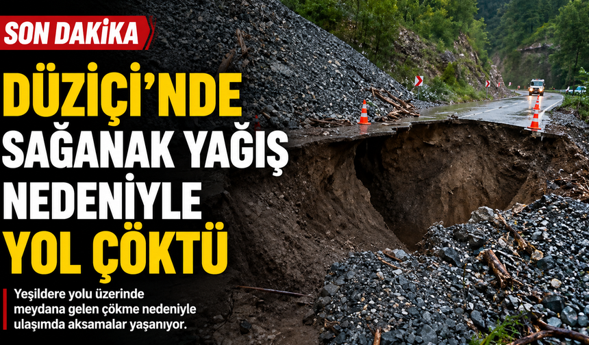 Düziçi'nde Sağanak Yağış Hayatı Olumsuz Etkiledi
