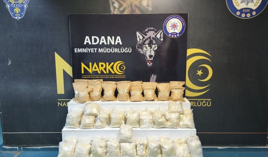 Adana'da tırda 408 bin 235 uyuşturucu hap ele geçirildi