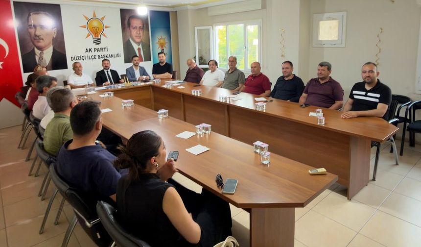 AK Parti Düziçi’nde Teşkilat Çalışmaları Değerlendirildi