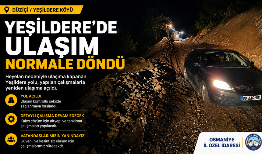 Düziçi'nde Heyelan Yaraları Sarılıyor