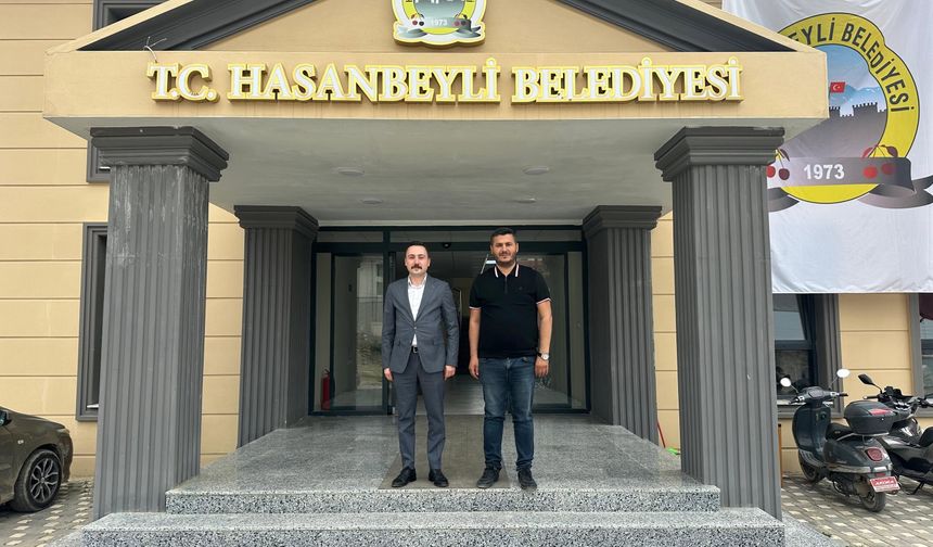 Hasanbeyli Kaymakamı Hüseyin Bütüner’e Veda Ziyareti