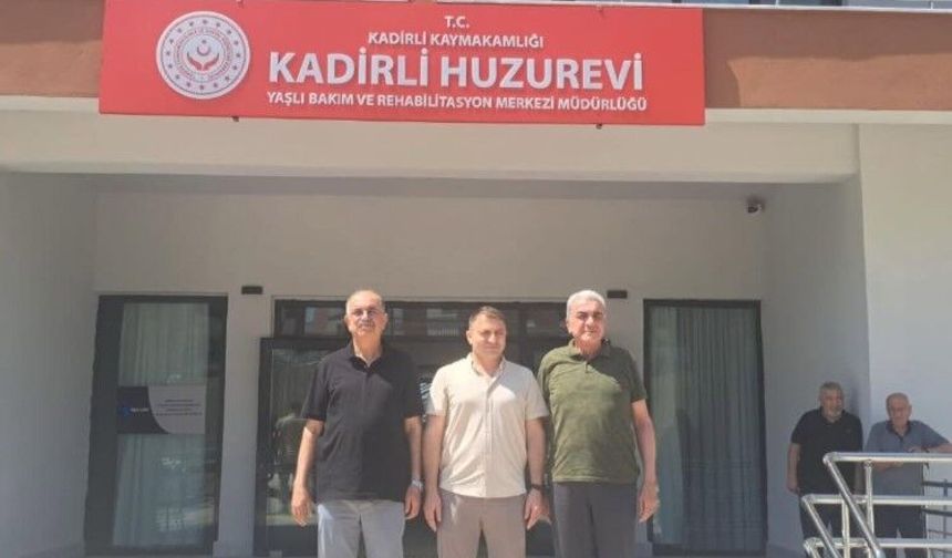 Kadirli TSO'dan Huzurevi Müdürü İdris İleri'ye Hayırlı Olsun Ziyareti
