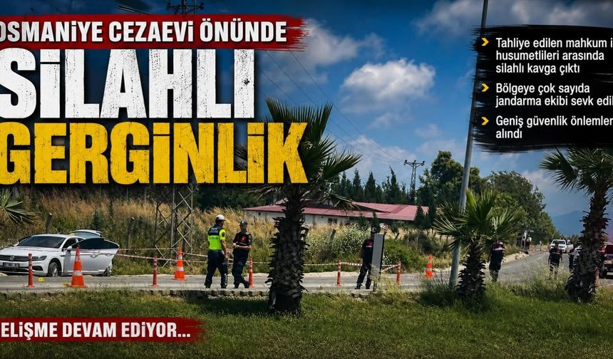 Toprakkale Cezaevi Önünde Silahlar Konuştu