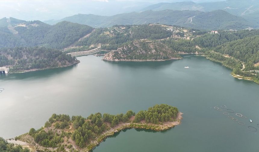 Sığla ormanlarıyla çevrili Karacaören baraj gölleri ziyaretçilerini büyülüyor