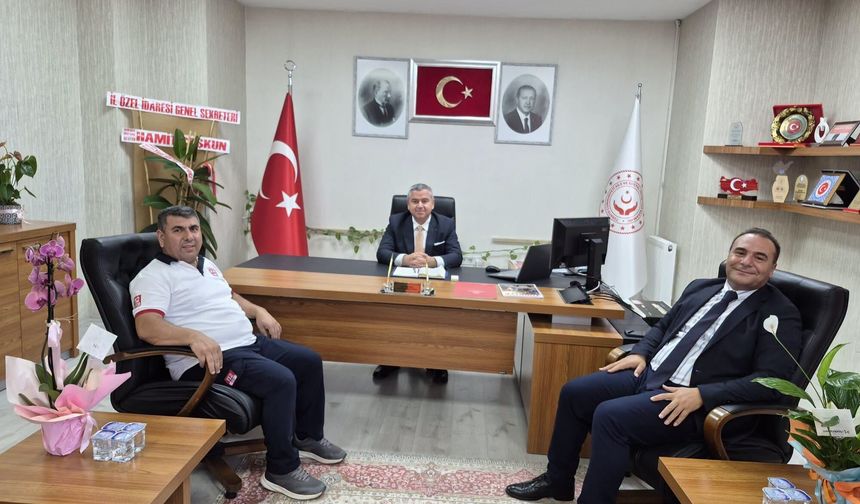 112 ve Denetimli Serbestlik Müdürleri Naci Yılmaz’a Ziyaret!