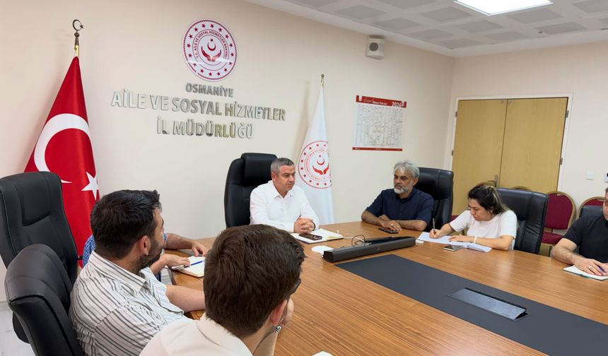 Osmaniye ASHM'de haftalık koordinasyon toplantısı yapıldı
