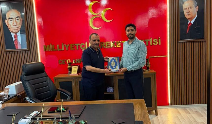 Ceylanpınar Müftüsü Ertürk’ten MHP’ye İade-i Ziyaret