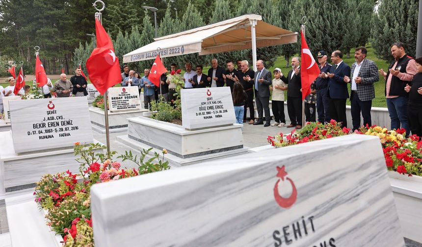 Çorum'da Şehit Bekir Eren Deniz İçin Mevlit Programı