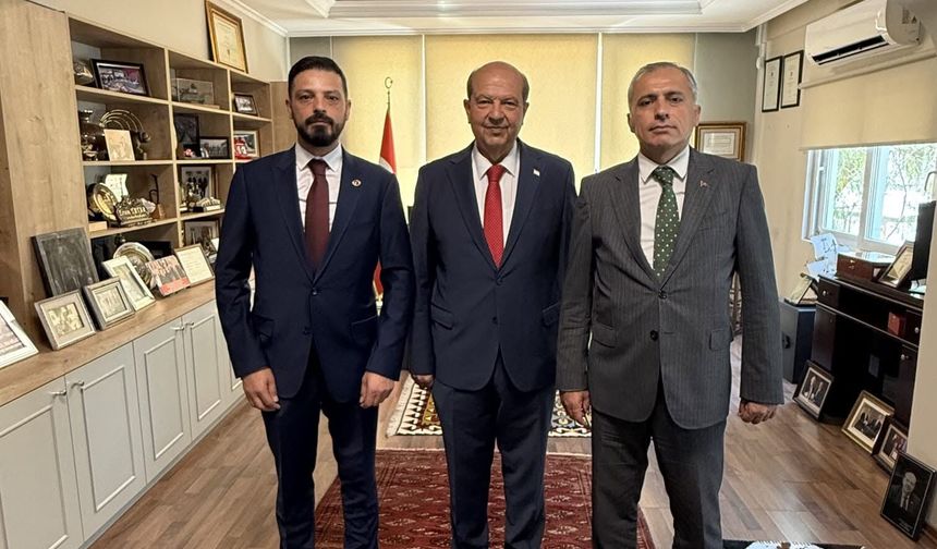 Dt. Mehmet Ali Şipal, Ersin Tatar'ı Ziyaret Etti