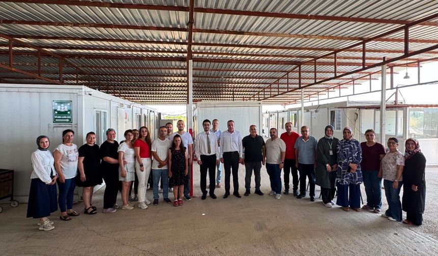 Erzin Devlet Hastanesi ve İlçe Sağlık Müdürlüğüne Veda Ziyareti