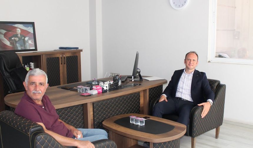 Kaymakam Yunus Emre Akpınar'dan Erzin TSO Başkanı Muhteşem Vural'a Ziyaret