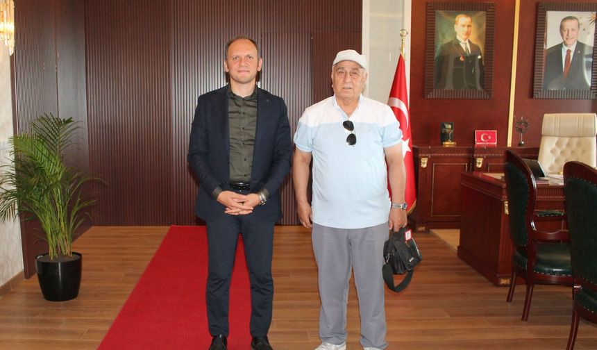 HRT Akdeniz TV Temsilcisi Coşkuner'den Kaymakama Ziyaret