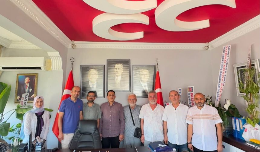 Konya Derneğinden MHP Manavgat İlçe Başkanlığına Ziyaret