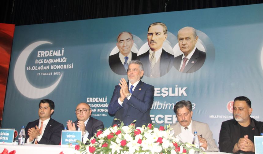 MHP Erdemli İlçe Başkanı yeniden Erol Erdoğan oldu