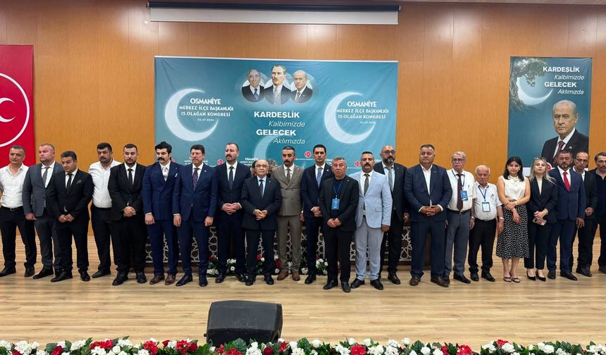 Osmaniye'de MHP Merkez İlçe Kongresi Yapıldı! İşte Yeni Başkan