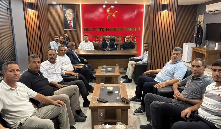 MHP Ceylanpınar İlçe Başkanlığı Yönetim Kurulu Toplantısını Gerçekleştirdi
