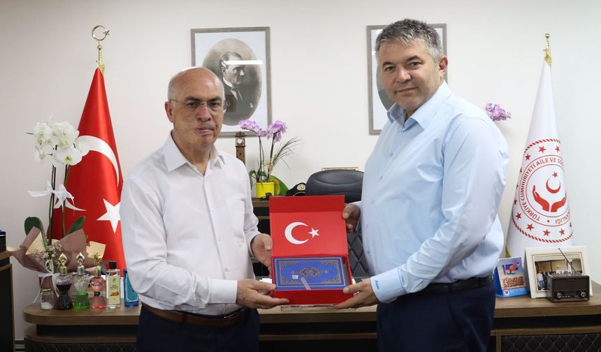 Müftü Mustafa Topal’dan Tolga Nacar’a Hayırlı Olsun Ziyareti