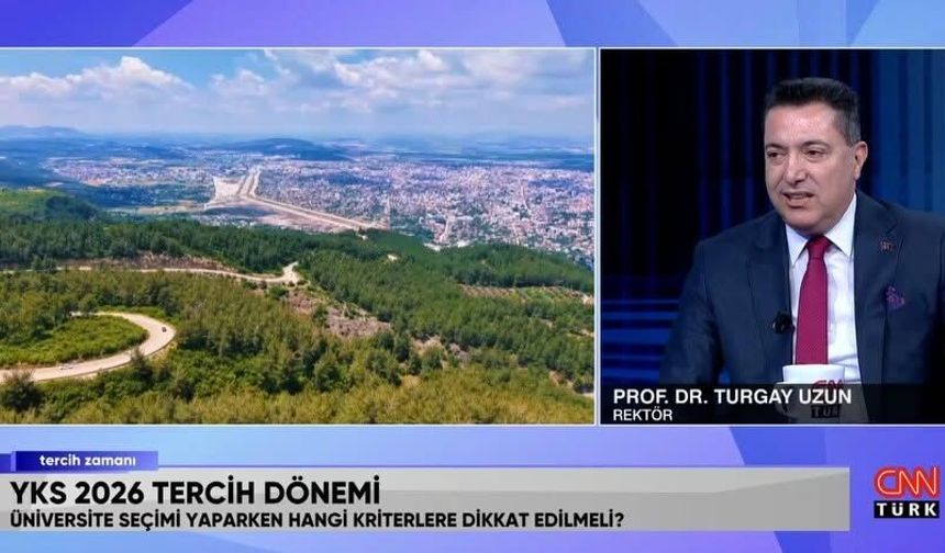 OKÜ Rektörü Uzun, CNN Türk'te Üniversitenin Gücünü Anlattı
