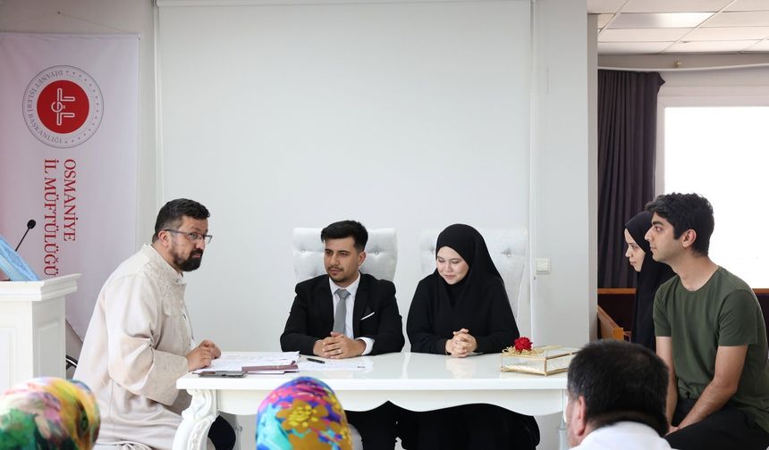 Osmaniye Müftülüğünde Nikâh Hizmetleri Devam Ediyor