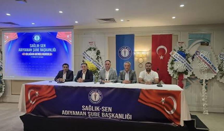 Sağlık-Sen Osmaniye Heyeti Adıyaman Kongresine Katıldı