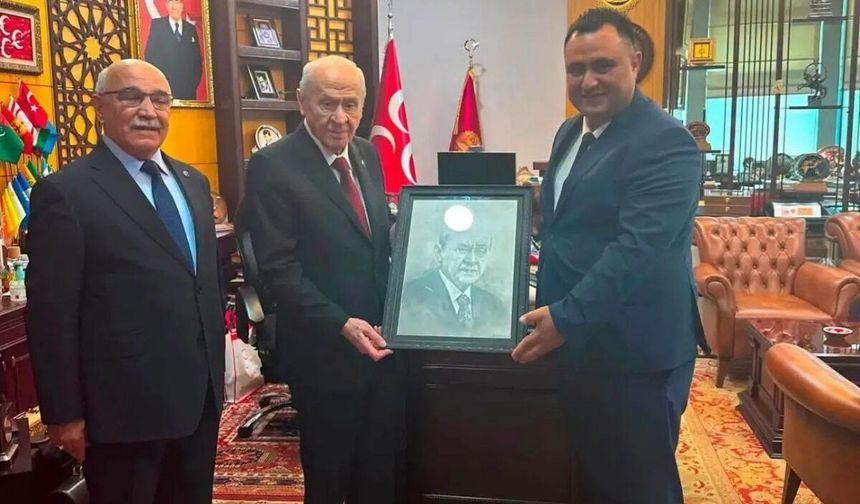 Toprakkale MHP İlçe Başkanı Koca’dan Bahçeli’ye ziyaret