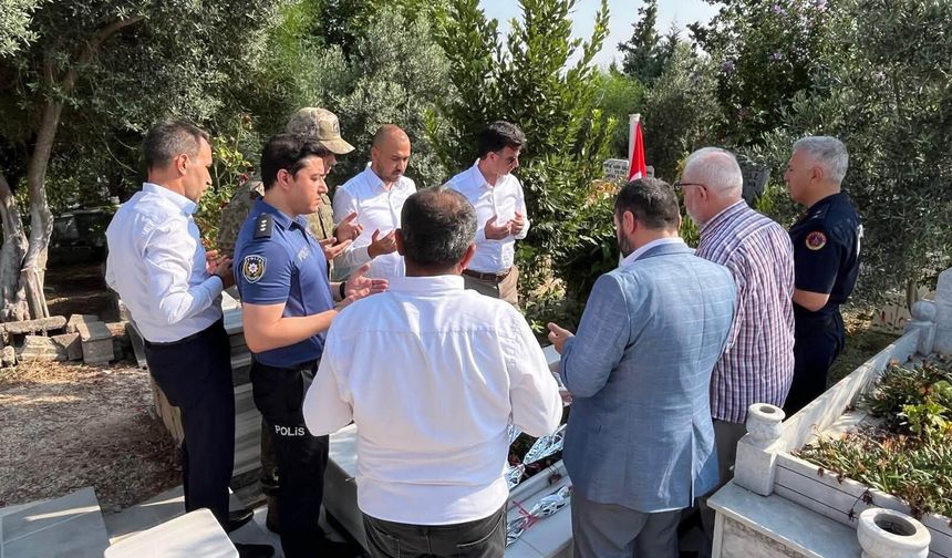 Toprakkale’de 15 Temmuz Gazisi Kabri Başında Anıldı