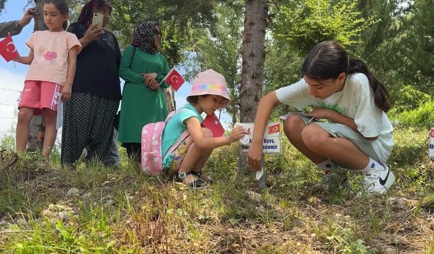 Çocuklardan 15 Temmuz Şehitleri Hatıra Ormanı’na Ziyaret