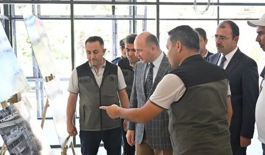 Vali Serdengeçti ve Kaymakam Dolu'dan inceleme ziyareti