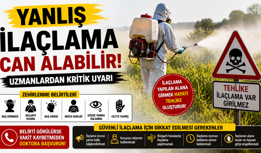 Yanlış İlaçlama Can Alabilir! Uzmanlardan Kritik Uyarı