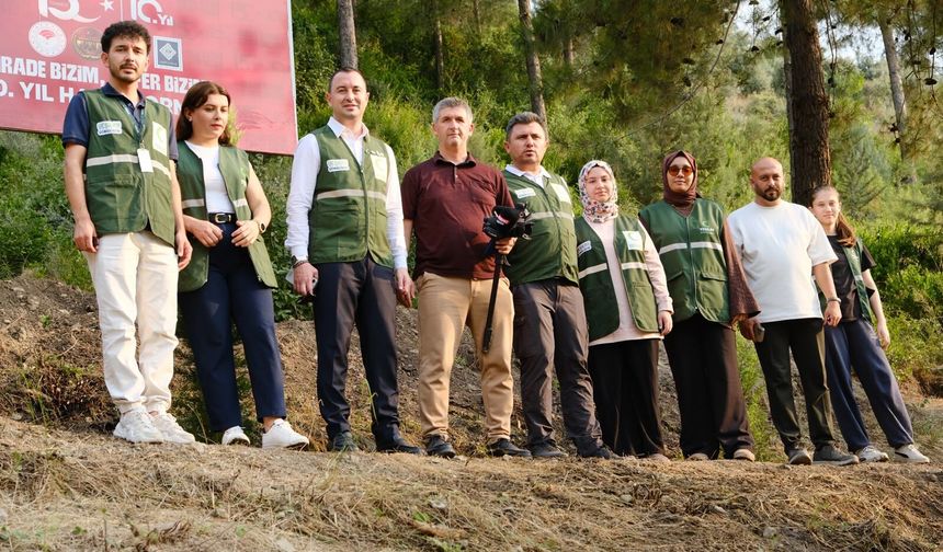 Yeşilay Gönüllülerinden 15 Temmuz Anısına Fidan Dikimi