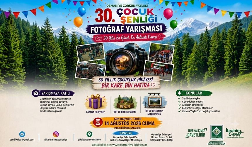 Osmaniye Zorkun Yaylası Çocuk Şenliği Ağustosta