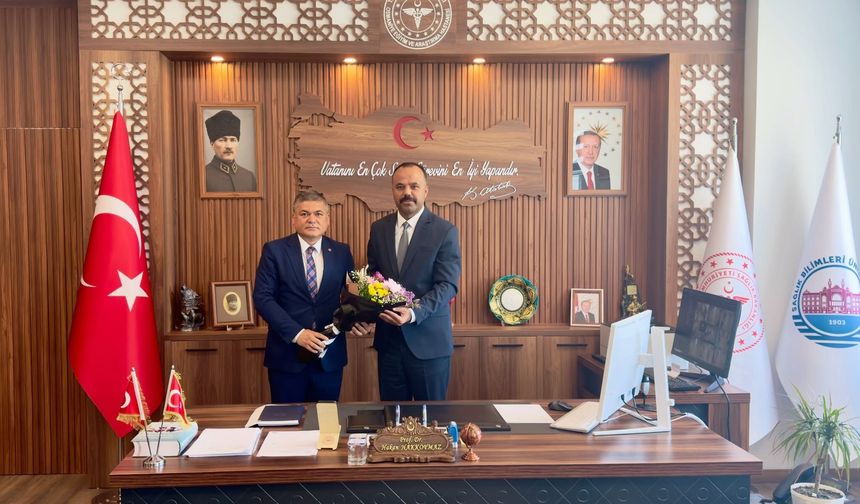 Başhekim Prof. Dr. Hakan Hakkoymaz’a MİSK’ten Ziyaret