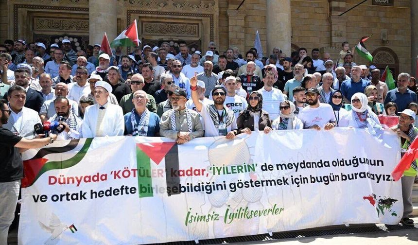 Kahramanmaraş'ta Filistin'e Destek Konvoyu Coşkuyla Karşılandı